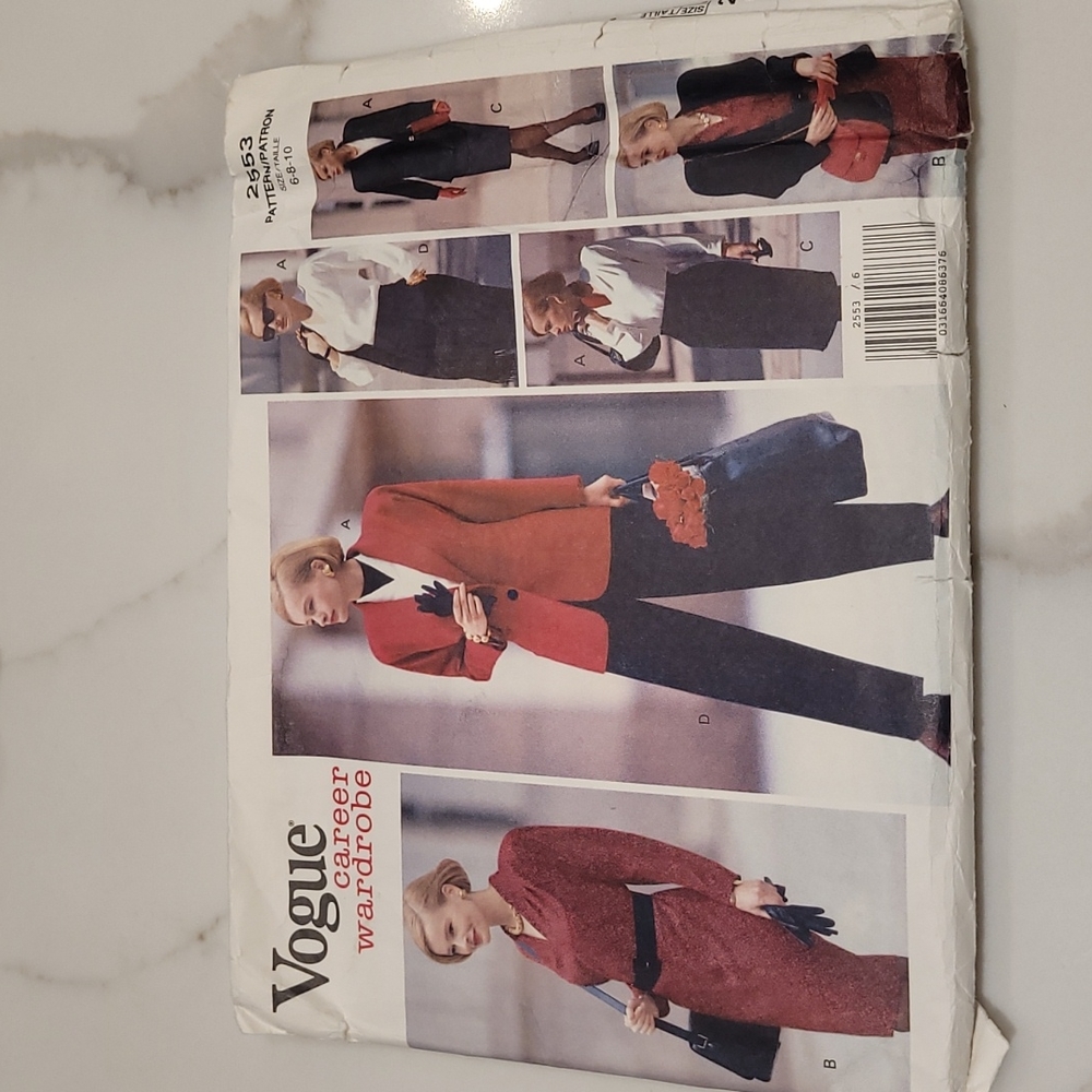 2/$20 VOGUE uncut sewing patterns